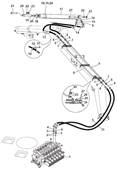 Crane telescope, hydraulic lines 9992125S2