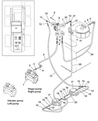 Advancement, hydraulic lines 9992267