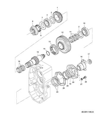 Transmission box, assembly 99929103