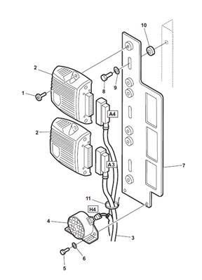 Rear frame harness, assembly 99929161