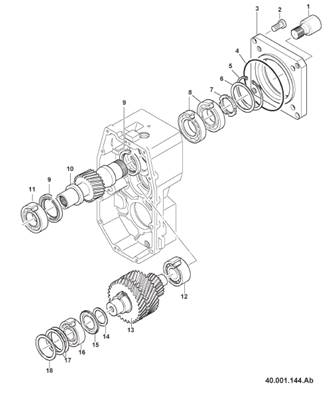 Transmission box, assembly 99929200