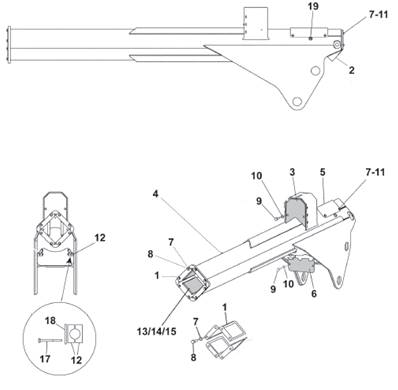 250 10m crane telescope arm assembly 99929299