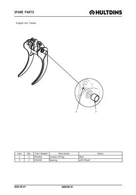 Grapple arm, female 068223801