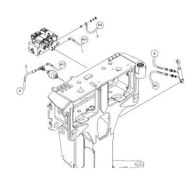 Hose kit measuring wheel #2 LM0057152