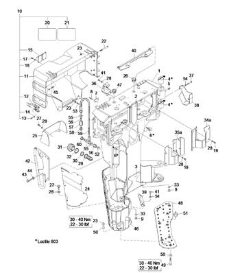 Frame with protective cover LM005731CS2