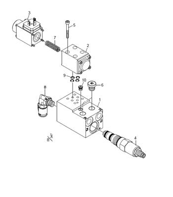 Hydraulic manifold, accumulation kit LM013862