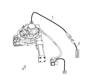 Electrical system of saw unit SuperCut 100 with Log Mate 510 and FORESTER LM0336