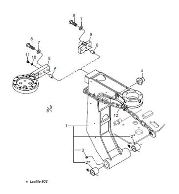 Reinforced felling link LM033696