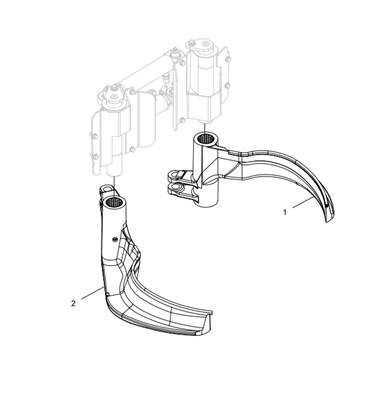 Left and right delimbing knifes, standard LM043528