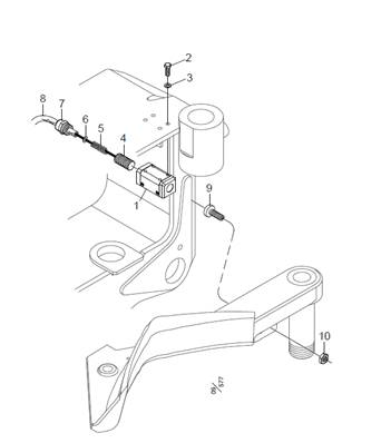 Upper delimbing knife sensor LM671198