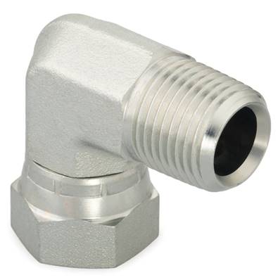 NPTF male adapter 1/8 - NPSM female 1/8 - 90° Parker 2107-2-2