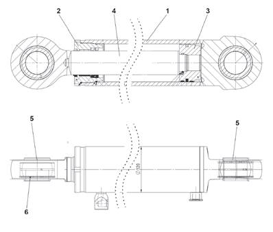 Steering cylinder 7022031GR