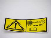 Sticker hook fixing T-WINCH Eco Log 9906656