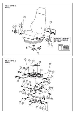 Seat 7000 MEDIUM, assembly 9991083