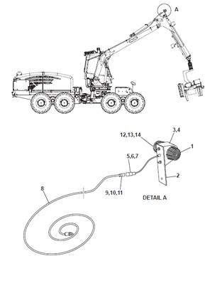 Compressed air system, assembly 9991115