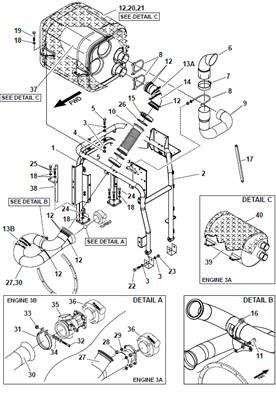 Exhaust, assembly 9991141S2