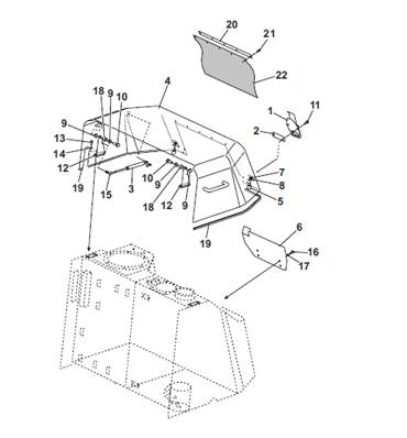 Fuel tank protection, mounting 9991264