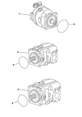 Crane hydraulic pump, mounting 9991324