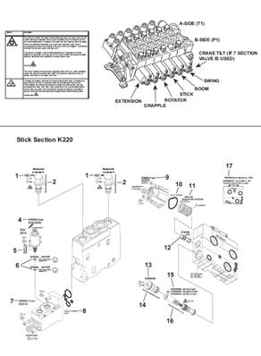 Crane distributor K220, assembly 9991330