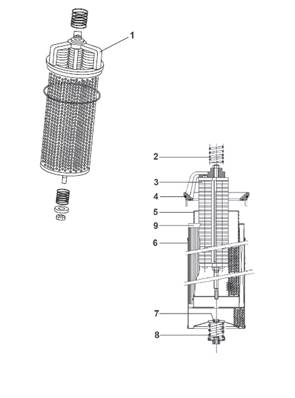 Hydraulic tank, filtration 9991602