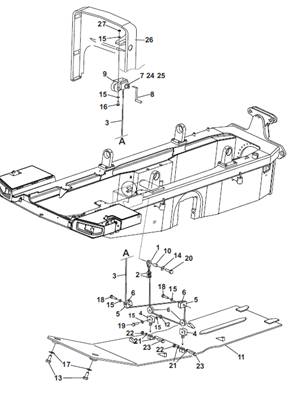 Hood guard, mounting 9991938