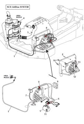 AdBlue engine stage 4, assembly 9992035