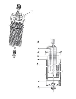 Hydraulic tank, filtration 9992534