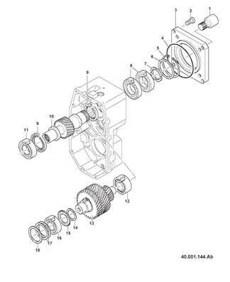 Transmission box, assembly 99929196