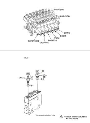 Crane distributor K170, assembly 99929229