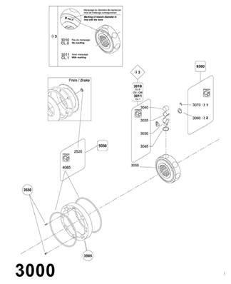 Turret rotation motor, piston 99929340
