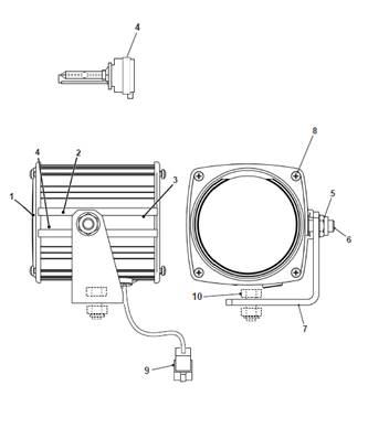 Front frame harness, mounting 99929457