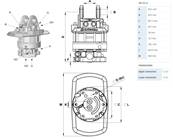 Rotator INDEXATOR GV12-2 M16 Ø173mm for 80mm links