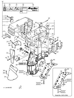 Frame with protective cover LM005529DS2