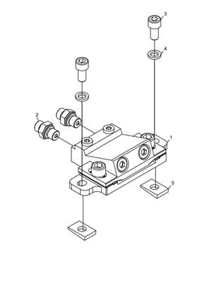 Color marking manifold, assembly LM018628