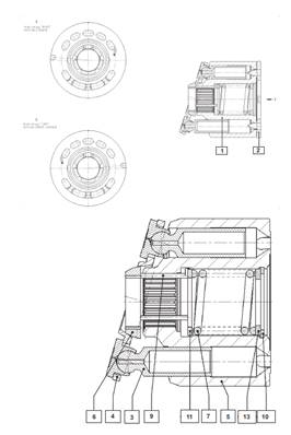 Crane hydraulic pump, rotation 02478032
