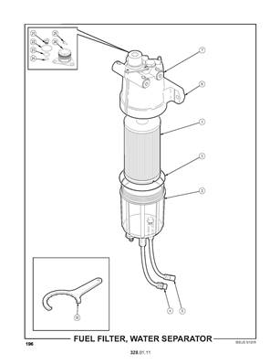 Filter Fuel, Water Separator 3280112