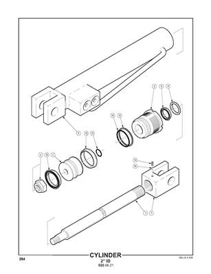 Cylinder, fuel tank tilt 5200622