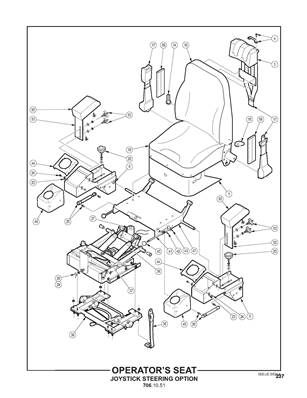 Operator's Seat, joystick Steering Option 7061051S2