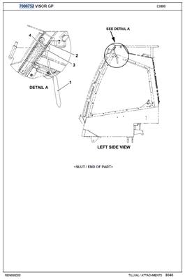 Window sun visors, assembly 7006752