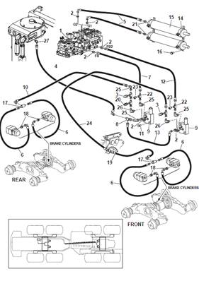 Travel brake lines 9990051
