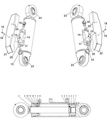 Leveling cylinders 9990077