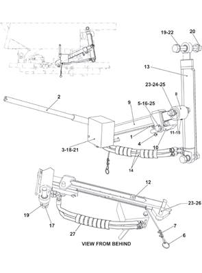 Cabin tilt, mounting 9991071