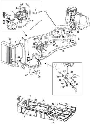 Transmission, hydraulic lines 9991299S2