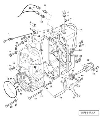 Transmission box, assembly 9991301S2
