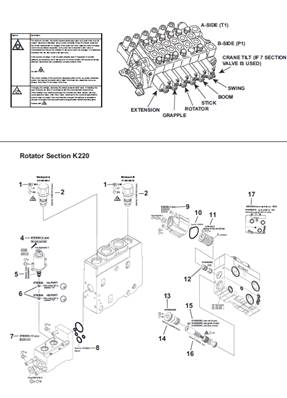 Crane distributor K220, assembly 9991331