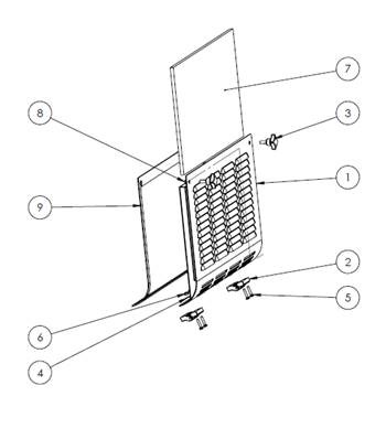 Filter housing, fresh air 9991381