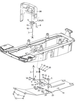 Hood guard, mounting 9991505