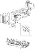 Transmission, hydraulic lines 9991519S2