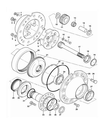 Bogie, reducer 9992061S2