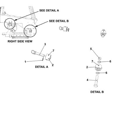 Cab support, mounting 9992134